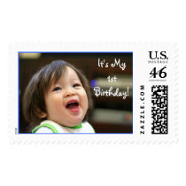Must've Been Funny, It's My 1st Birthday! Postage Stamps