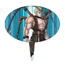Mutant Anime Hero Cake Topper