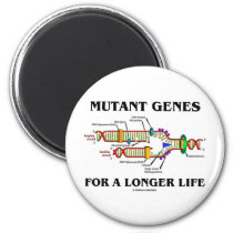Mutant Genes For A Longer Life Refrigerator Magnets