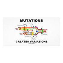Mutations Creates Variations Photo Card Template