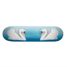 Mute Swans Customizable Skateboard