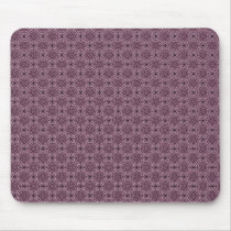 Muted Fuchsia Elegant Circles Mousepad