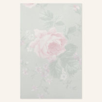 Muted Pink Rose Stationery