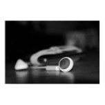 music, ipod, headphones, black, white