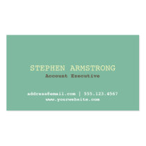 Muted teal simply modern professional executive business cards