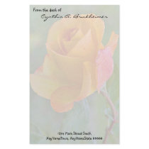 Muted Yellow Rose Personalized Stationery