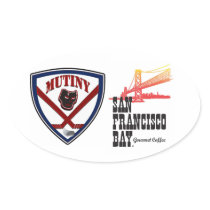 Mutiny and SF Bay Coffee Stickers
