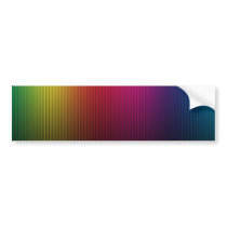 MUTLI-COLORED RAINBOW GRADIENT BACKGROUNDS STRIPES BUMPER STICKERS