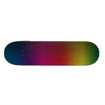 MUTLI-COLORED RAINBOW GRADIENT BACKGROUNDS STRIPES CUSTOM SKATEBOARD