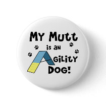 Mutt Agility Dog buttons by MenagerieMayhem Mutt Agility Dog buttons