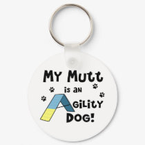 Mutt Agility Dog Keychain by MenagerieMayhem Mutt Agility Dog Keychain
