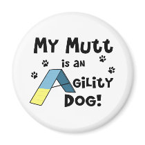 Mutt Agility Dog magnets by MenagerieMayhem Mutt Agility Dog magnets