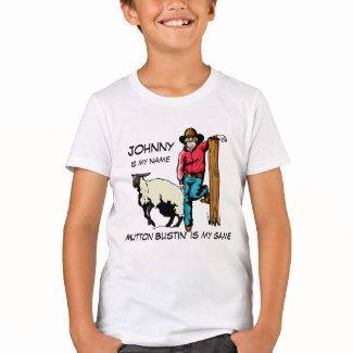Mutton Buster Rodeo T-Shirt Personalize