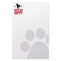 Mutts Against Mitt Stationery Design