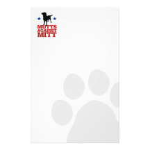 Mutts Against Mitt Stationery Design