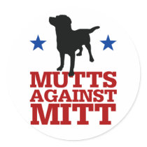 Mutts Against Mitt Sticker