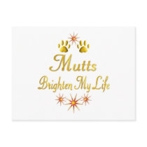 Mutts Brighten My Life postcards by TLArnold4 Mutts Brighten My Life postcards