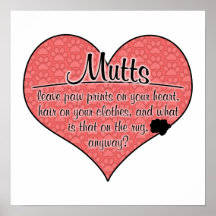 Mutts Paw Prints Dog Humor