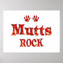 Mutts Rock Print