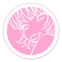 muuhh - cute anime - kawaii >_< pink stickers