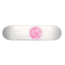 muuhh cute anime pink skate deck