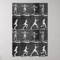 muybridge lady jumping print