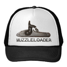 Muzzle loader breech & hammer, black powder rifle mesh hat