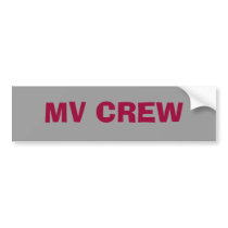 MV CREW bumper stickers