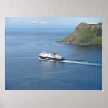 MV Hebrides leaving the Isle-of-Skye Print