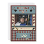 MVP Hockey Birthday Party Invitation