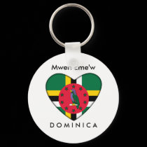 Mwen Eme'w D O M I N I C A keychains