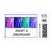 Mx4 design ADOPT A GREYHOUND postage stamps