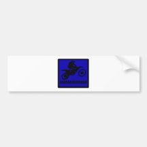 MX BLUE EXTENSION BUMPER STICKER