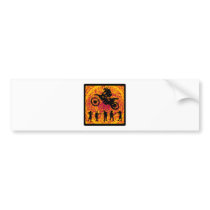 MX BREATHE FIRE BUMPER STICKERS