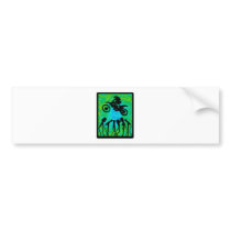 MX GREEN FLUFF BUMPER STICKER