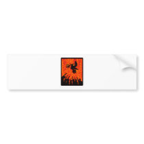 MX RED FLARES BUMPER STICKER