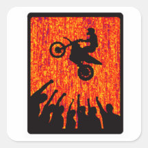 MX RED FLARES STICKER