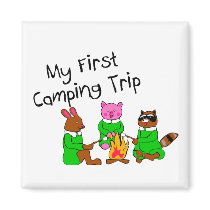 My 1st Camping Trip magnets