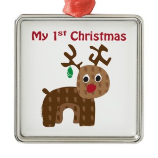 My 1st Christmas - Reindeer Christmas Tree Ornament