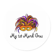 My 1st Mardi Gras Baby Sticker
