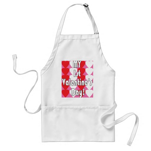 My 1st Valentine's Day(Pink) Apron