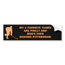 MY 2 FAVORITE TEAMS BUMPER STICKERS