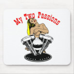 My 2 Passions Harley Girls Mouse Pads