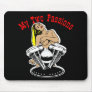 My 2 Passions Harley GirlsBlack Mouse Pads