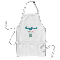 My Afghan Hound Mix is All That! aprons