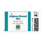 My Afghan Hound Mix is All That! postage