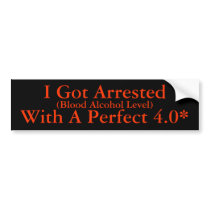 My Alcohol GPA Bumper Stickers
