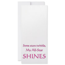 My all-star shines. Proud parent of an all-star rack cards by witnwhimsy My all-star shines. Proud parent of an all-star rack cards