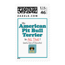 My American Pit Bull Terrier is All That! Stamp