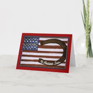 My American Soldier, Customizable card